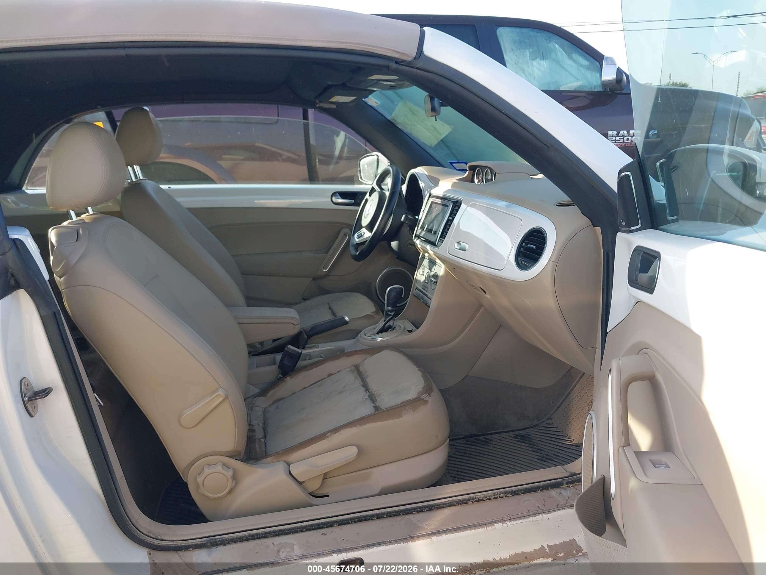 2013 Volkswagen Beetle 2.0l Tdi White vin: 3VW5L7AT5DM820105