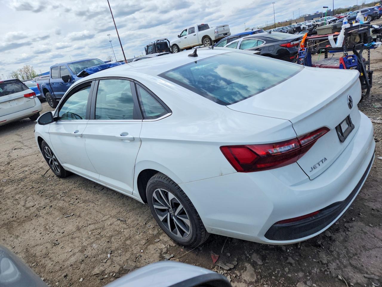 2024 Volkswagen Jetta S White vin: 3VW5M7BU1RM065952