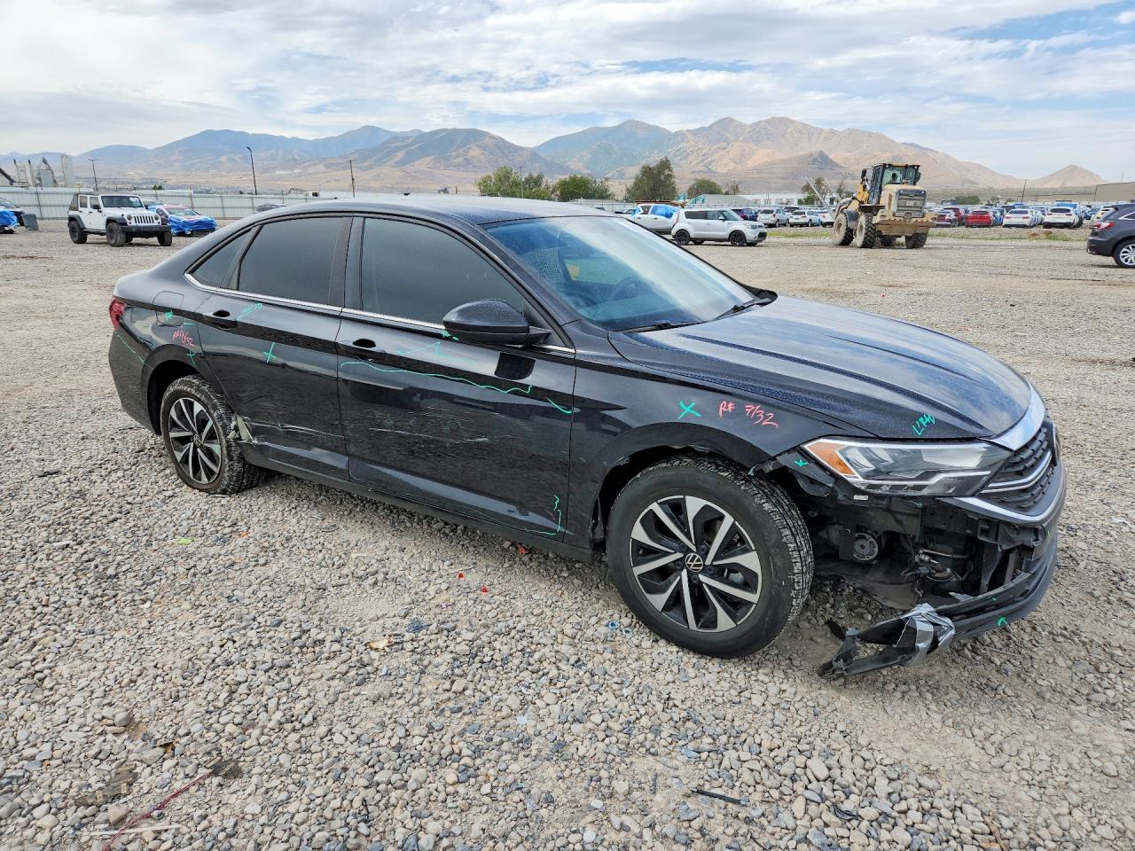 2023 Volkswagen Jetta S Black vin: 3VW5M7BU4PM031033