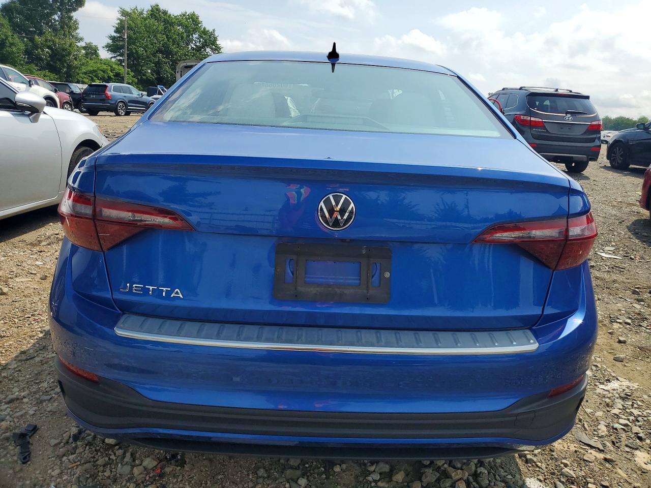 2023 Volkswagen Jetta S Blue vin: 3VW5M7BU7PM020673