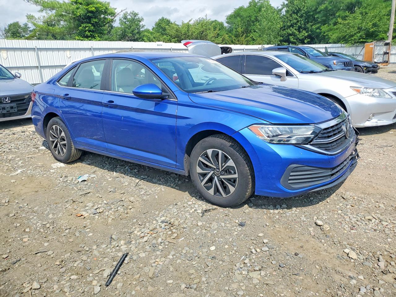 2023 Volkswagen Jetta S Blue vin: 3VW5M7BU7PM020673