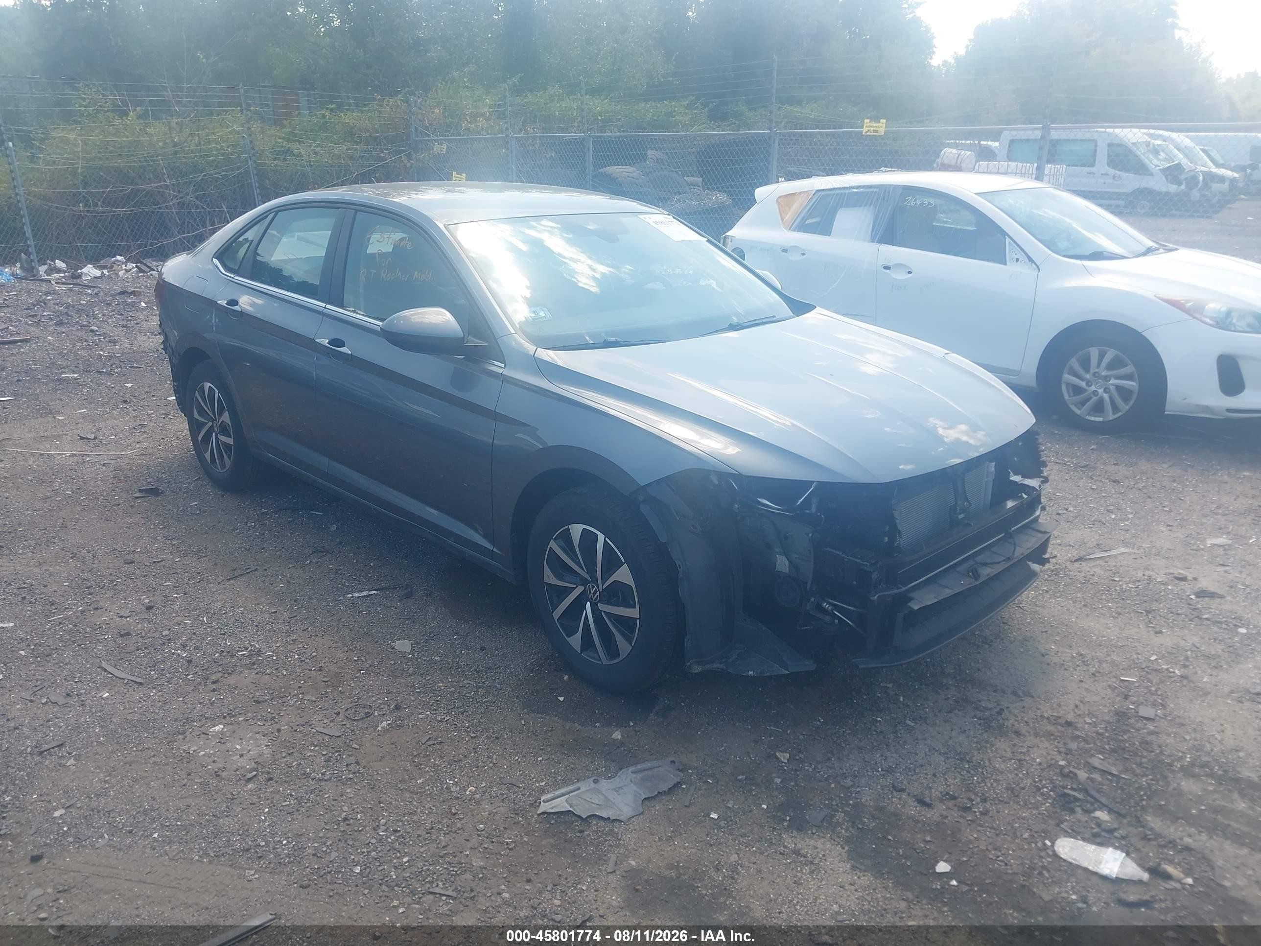 2024 Volkswagen Jetta 1.5t S Серый vin: 3VW5M7BU9RM045660