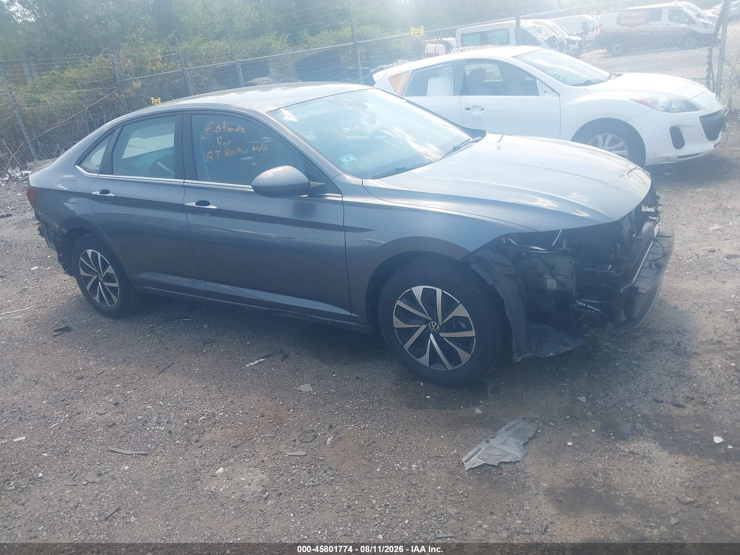 2024 Volkswagen Jetta 1.5t S Серый vin: 3VW5M7BU9RM045660