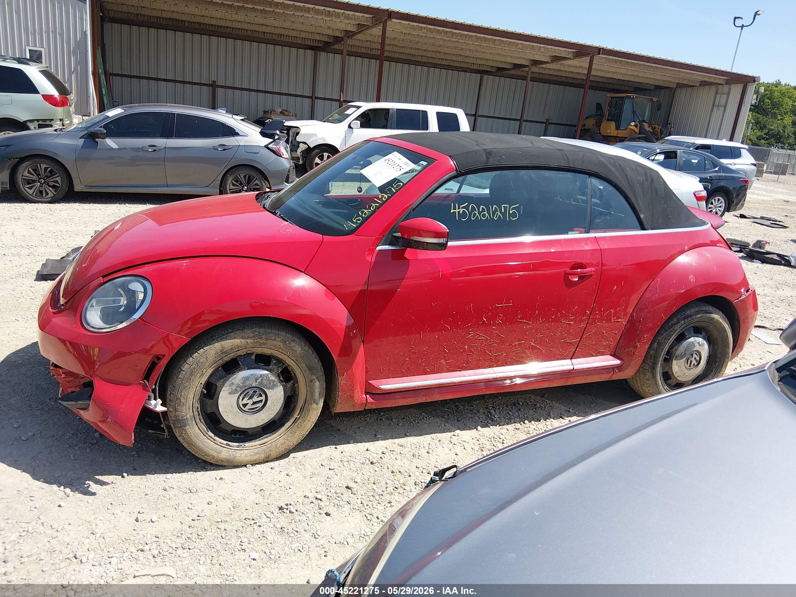 2013 Volkswagen Beetle 2.5l Red vin: 3VW5P7AT0DM816788