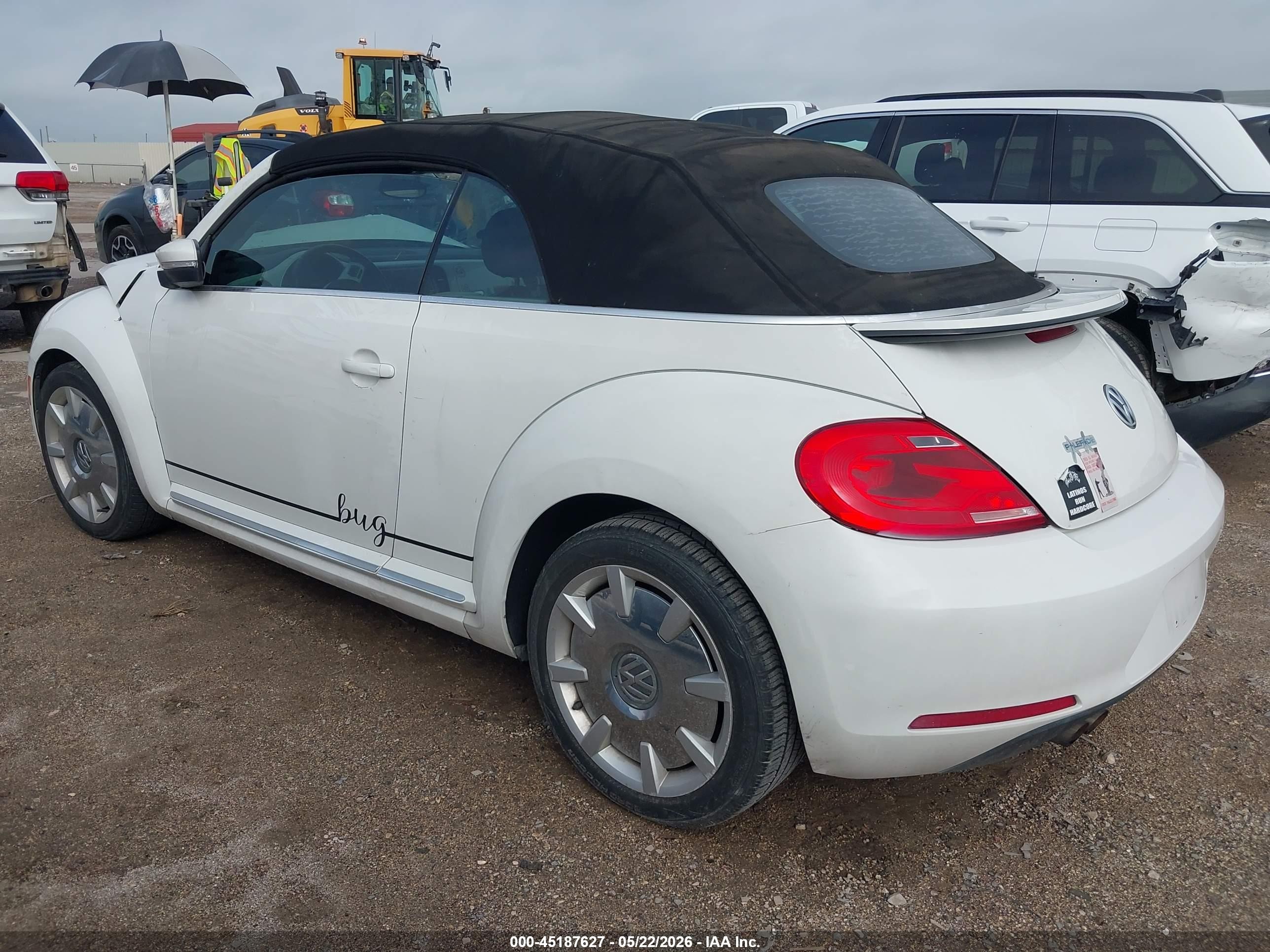 2013 Volkswagen Beetle 2.5l White vin: 3VW5P7AT1DM816590