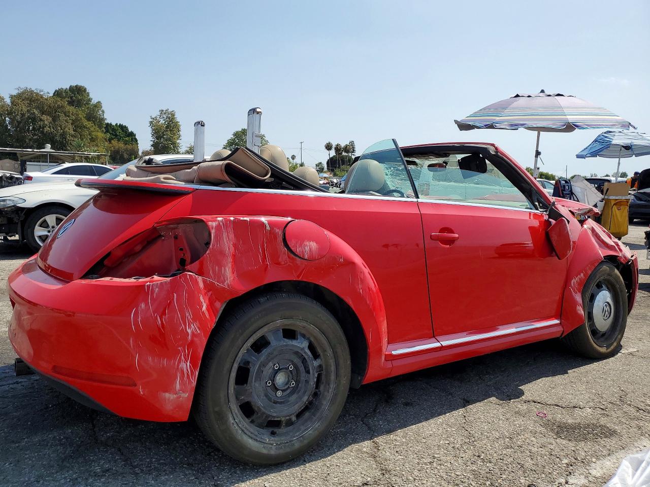 2013 Volkswagen Beetle Red vin: 3VW5P7AT1DM822728