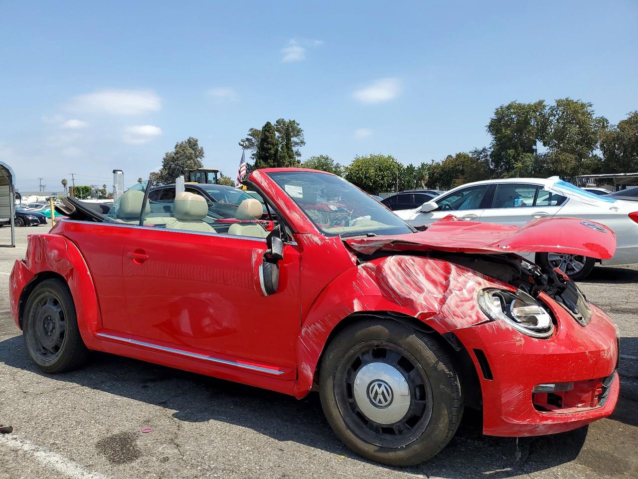 2013 Volkswagen Beetle Red vin: 3VW5P7AT1DM822728