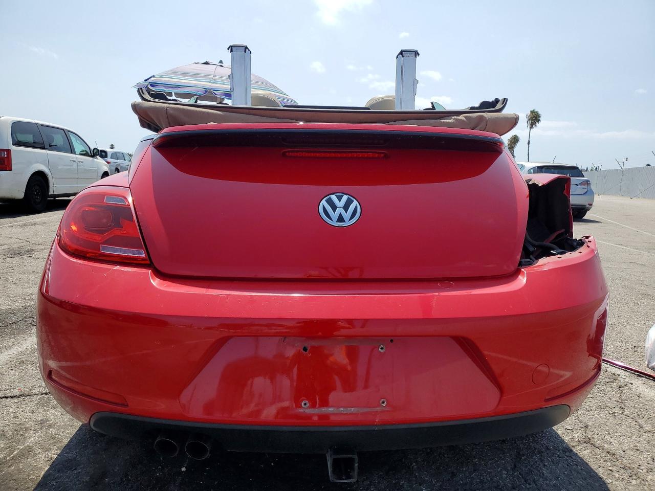 2013 Volkswagen Beetle Red vin: 3VW5P7AT1DM822728