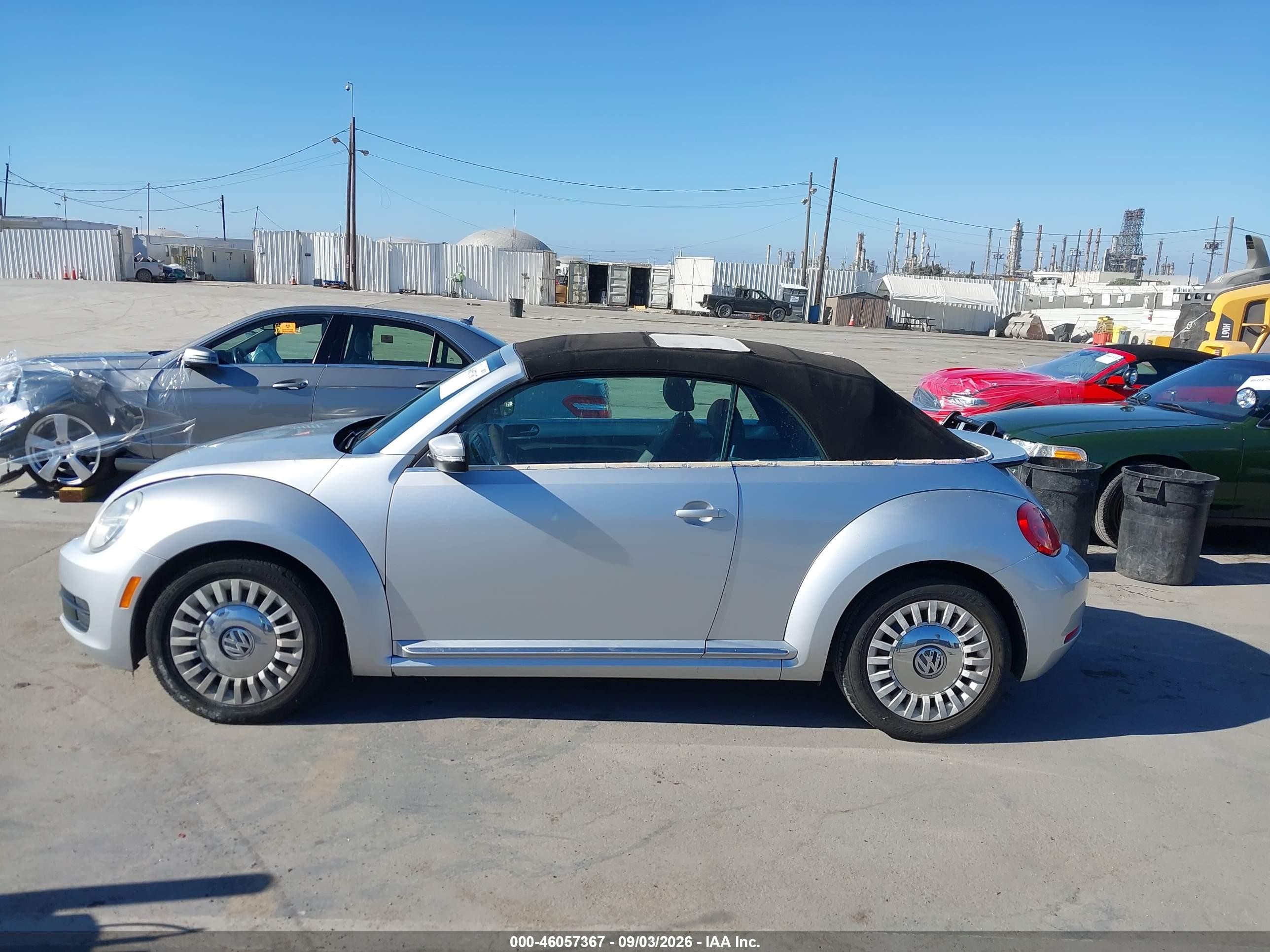 2013 Volkswagen Beetle 2.5l Silver vin: 3VW5P7AT2DM830868