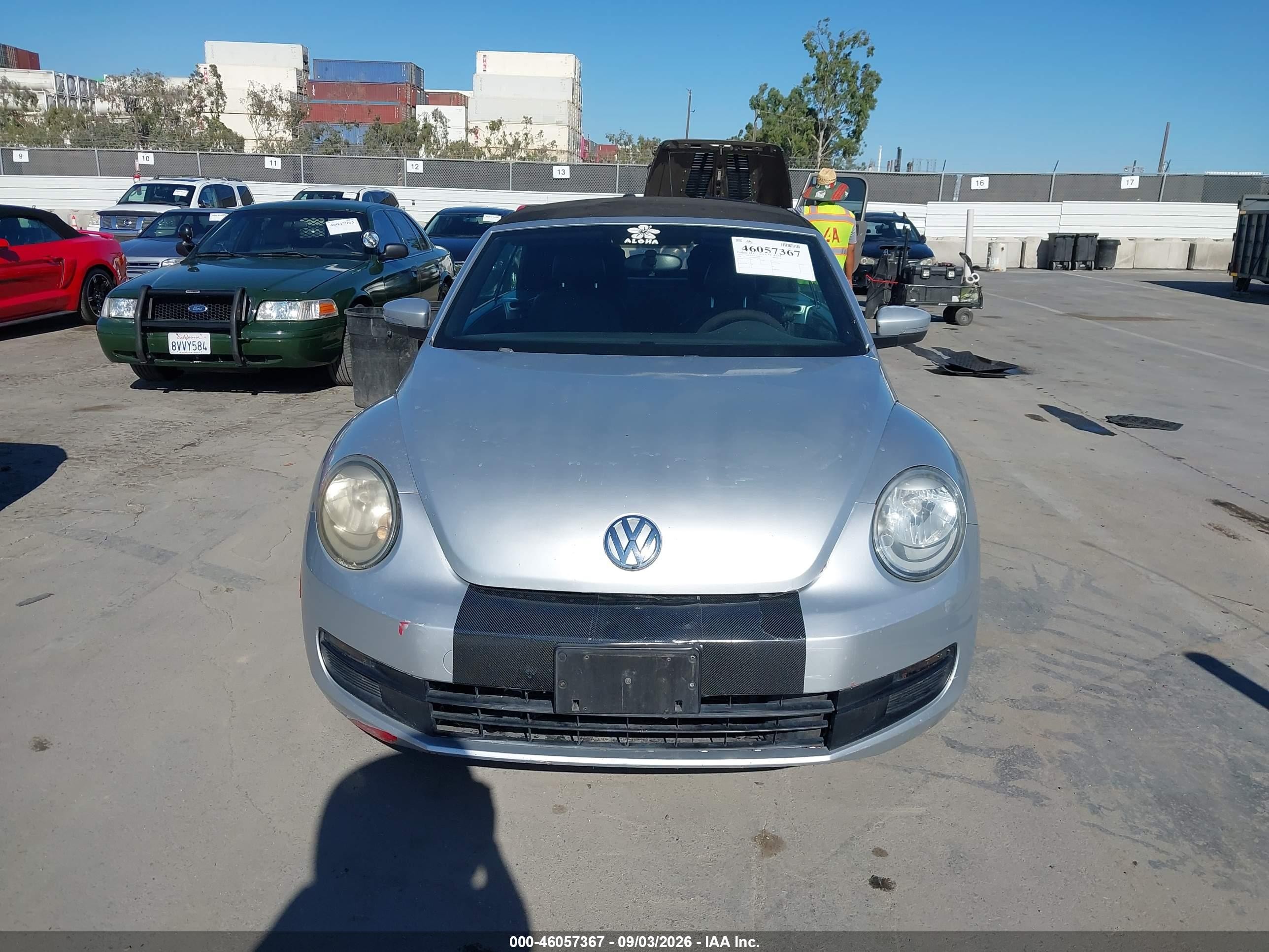 2013 Volkswagen Beetle 2.5l Silver vin: 3VW5P7AT2DM830868