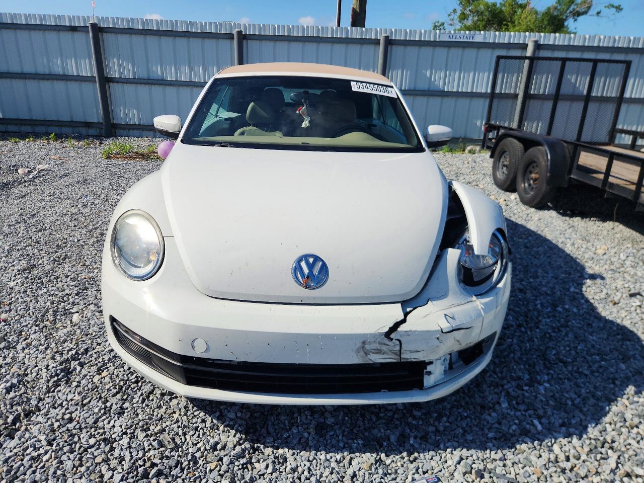 2013 Volkswagen Beetle White vin: 3VW5P7AT3DM811617
