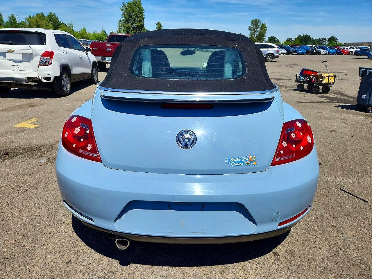2013 Volkswagen Beetle Blue vin: 3VW5P7AT5DM804636