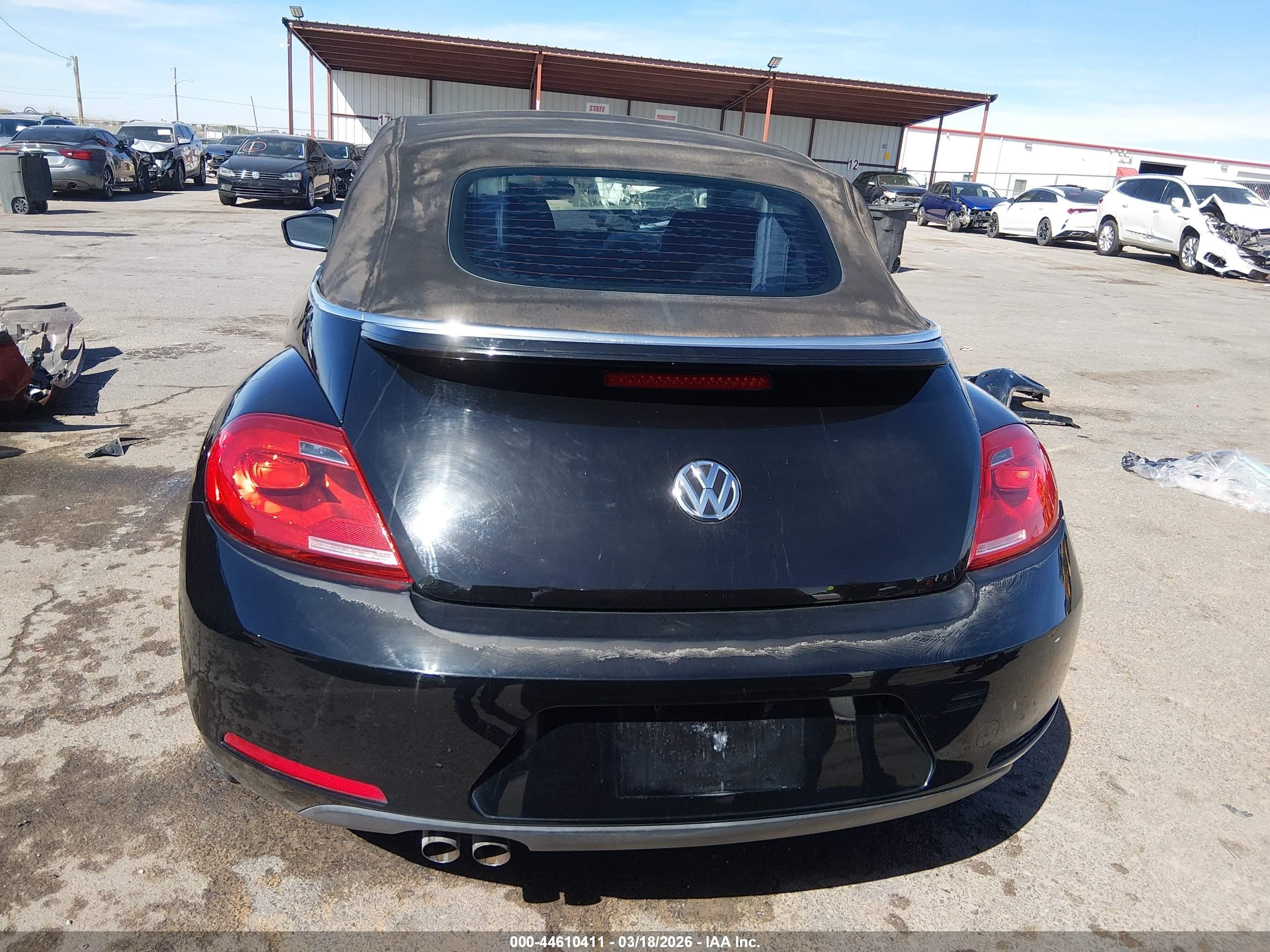 2013 Volkswagen Beetle 2.5l Black vin: 3VW5P7AT5DM816575