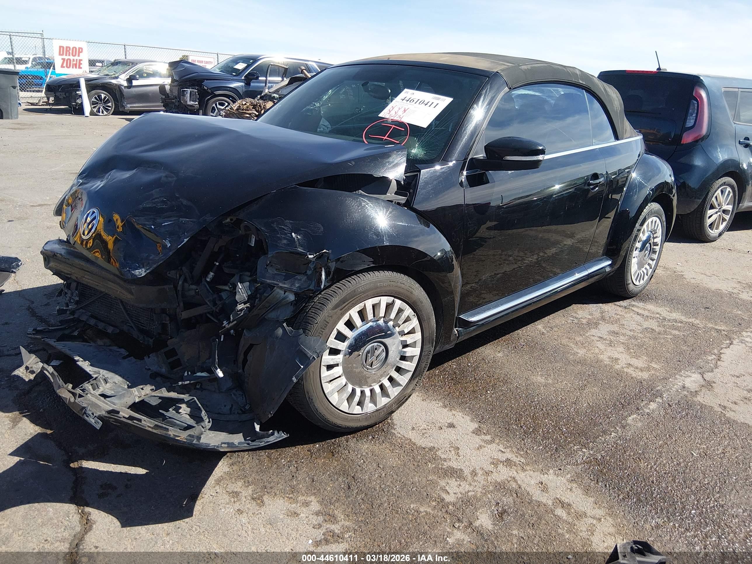 2013 Volkswagen Beetle 2.5l Black vin: 3VW5P7AT5DM816575