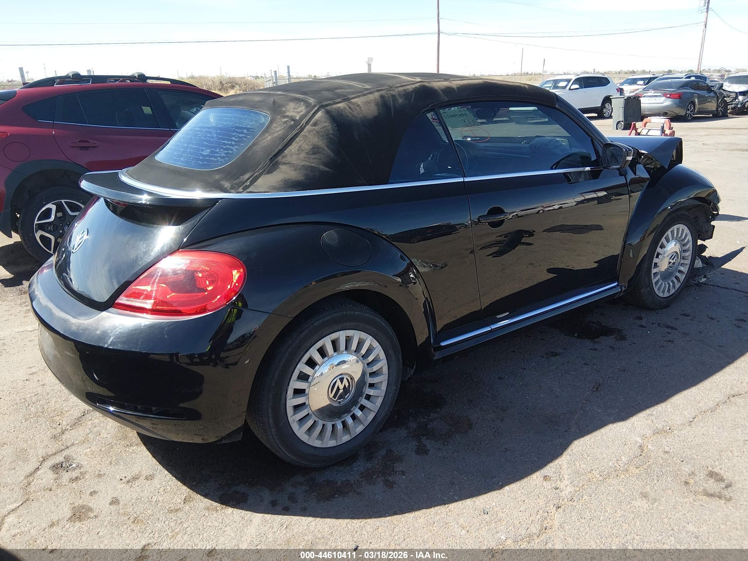 2013 Volkswagen Beetle 2.5l Black vin: 3VW5P7AT5DM816575