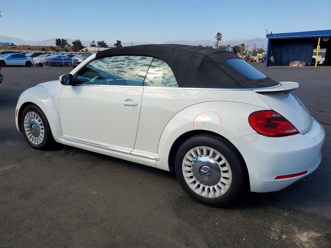 2013 Volkswagen Beetle White vin: 3VW5P7AT5DM826183