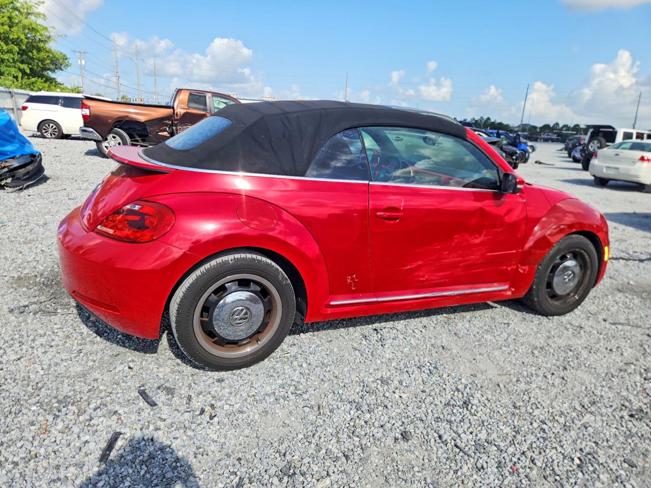 2013 Volkswagen Beetle Red vin: 3VW5P7AT6DM813376