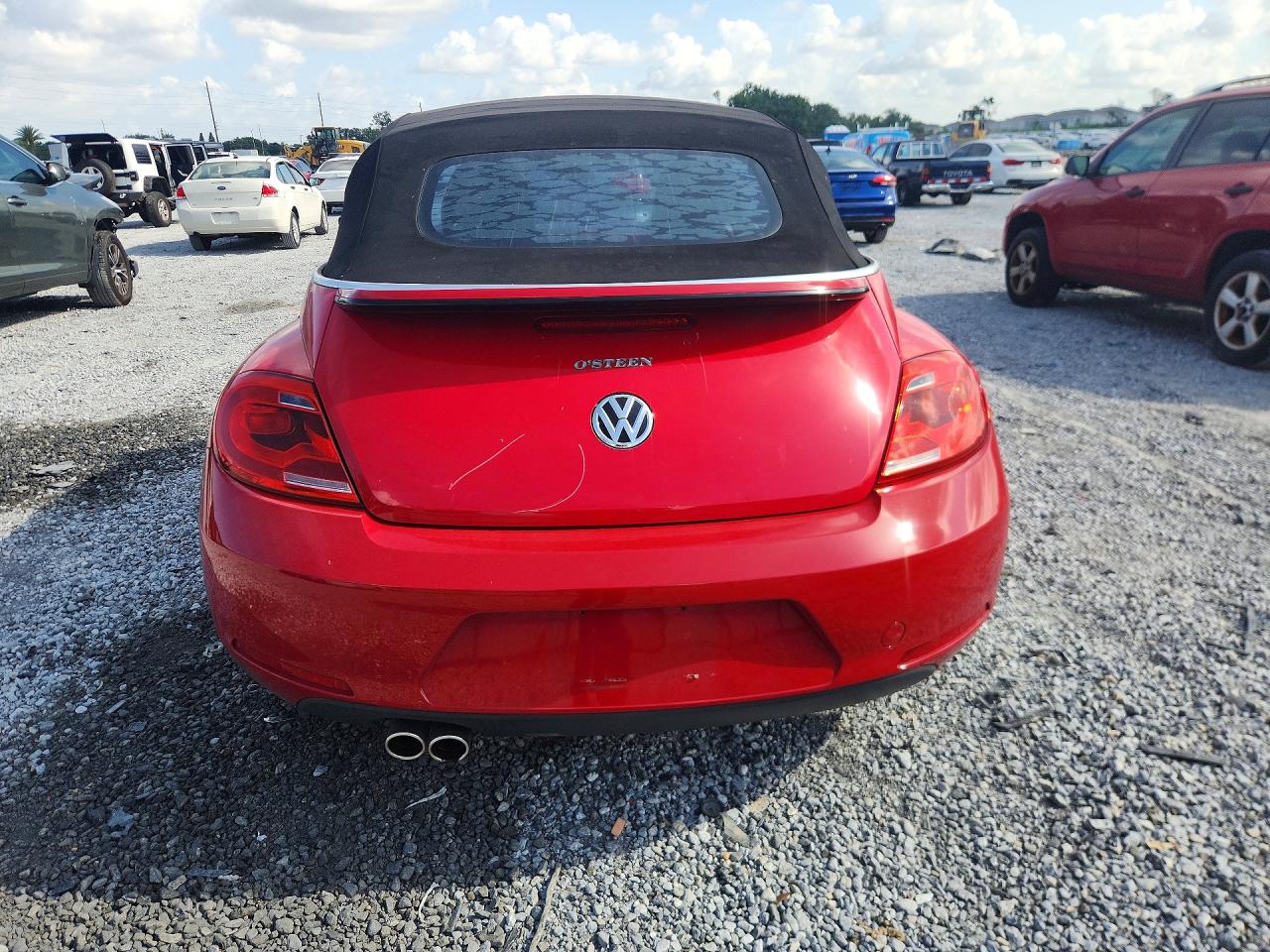 2013 Volkswagen Beetle Red vin: 3VW5P7AT6DM813376
