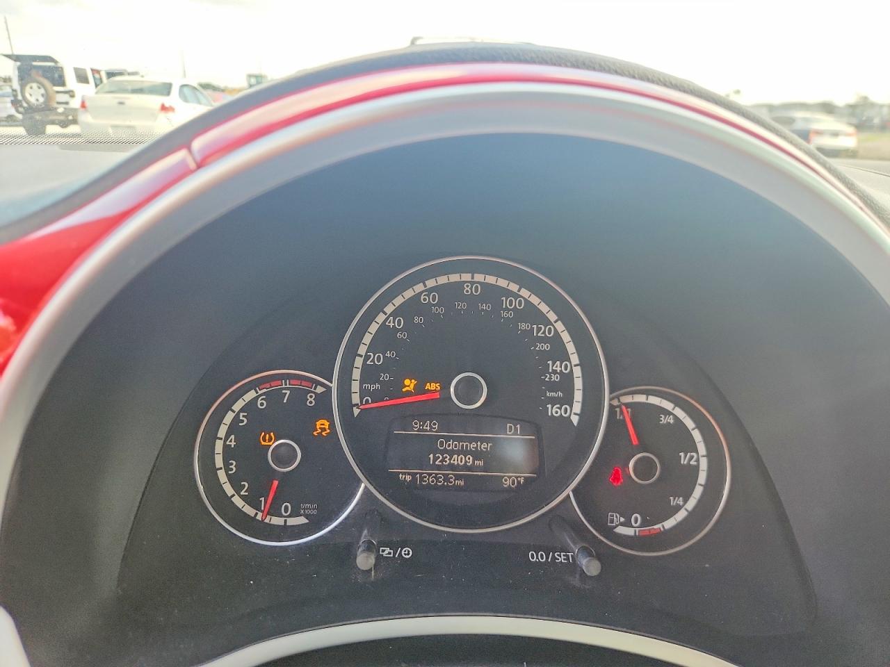 2013 Volkswagen Beetle Red vin: 3VW5P7AT6DM813376
