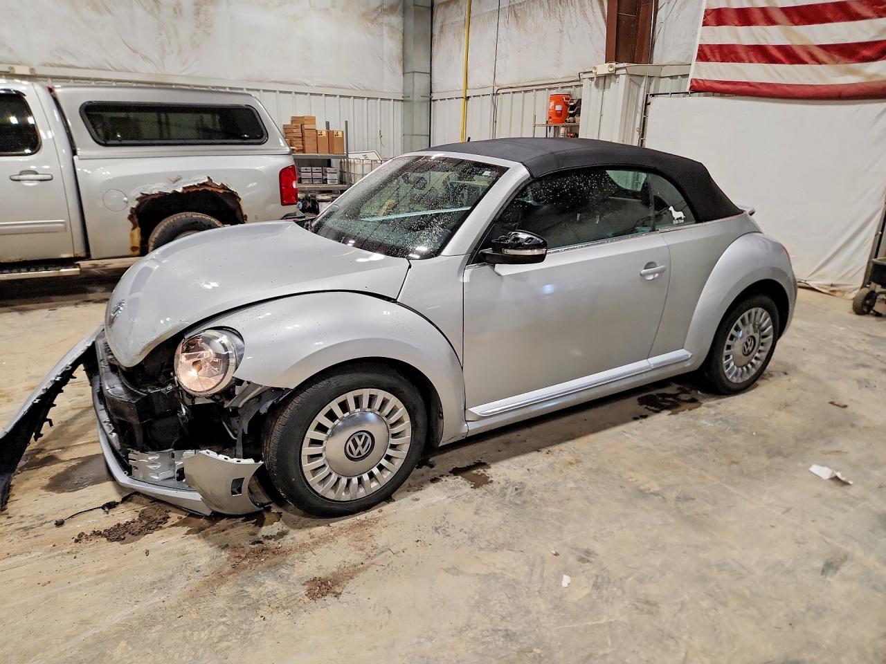 2014 Volkswagen Beetle Silver vin: 3VW5P7AT6EM805702