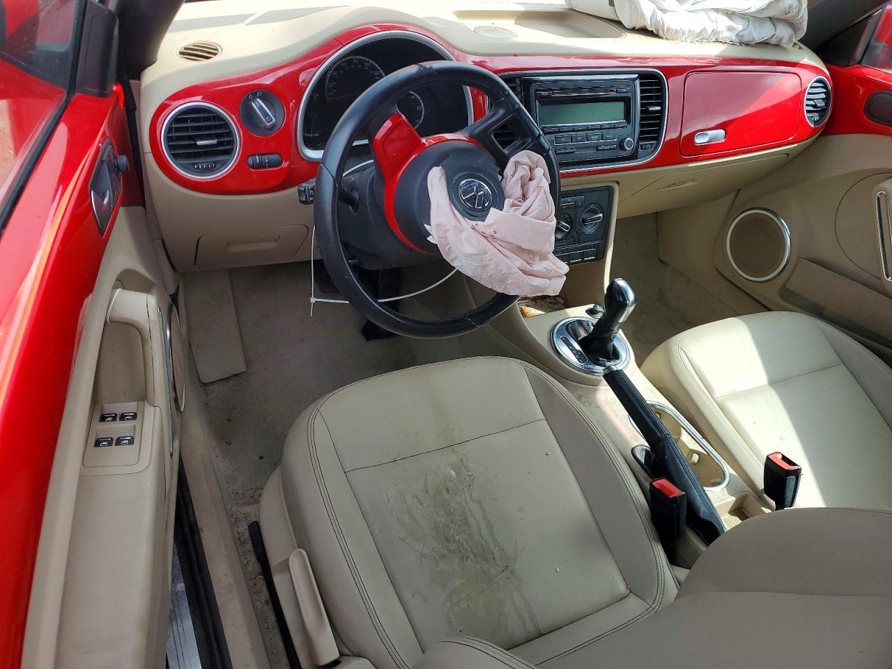 2013 Volkswagen Beetle Red vin: 3VW5P7AT7DM800328
