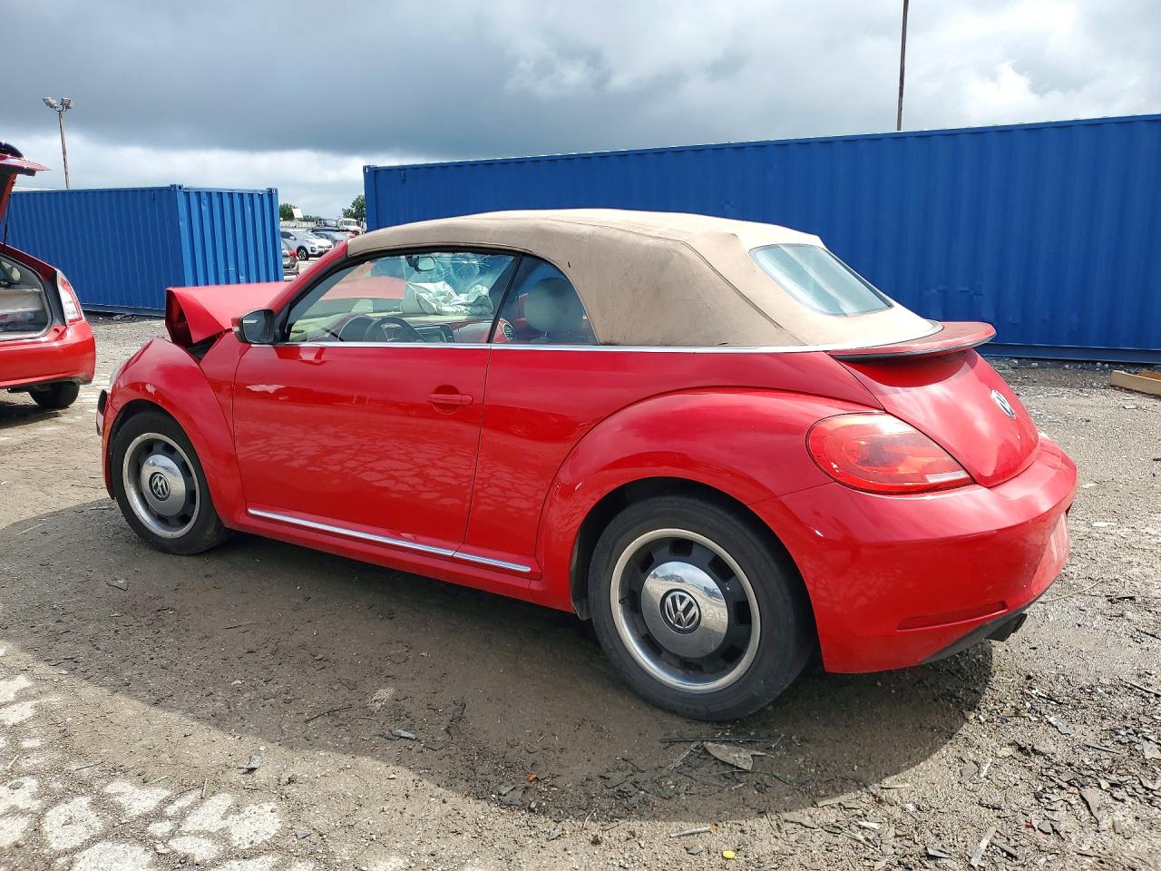 2013 Volkswagen Beetle Red vin: 3VW5P7AT7DM800328
