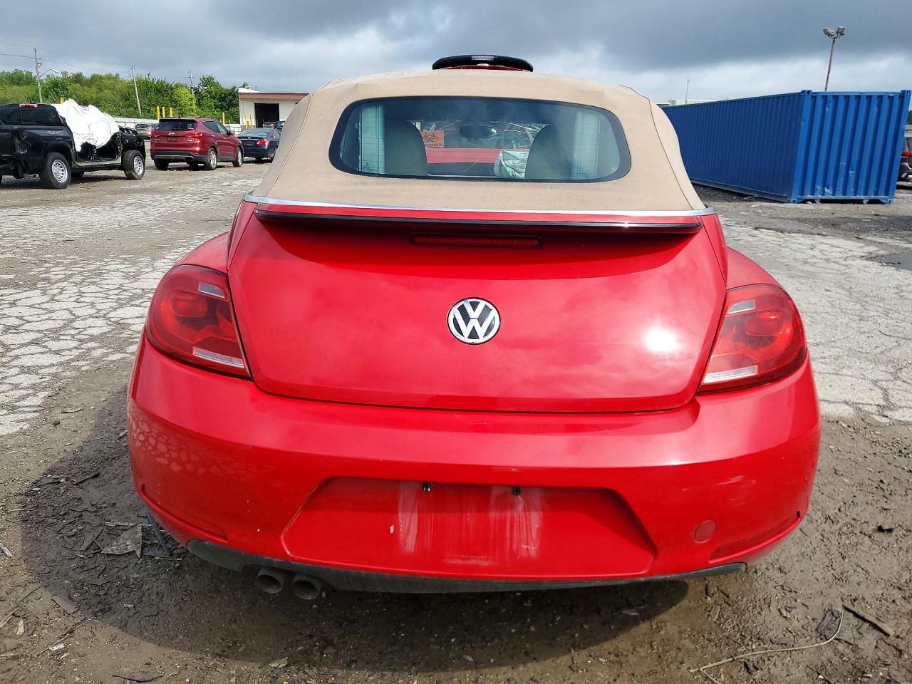 2013 Volkswagen Beetle Red vin: 3VW5P7AT7DM800328