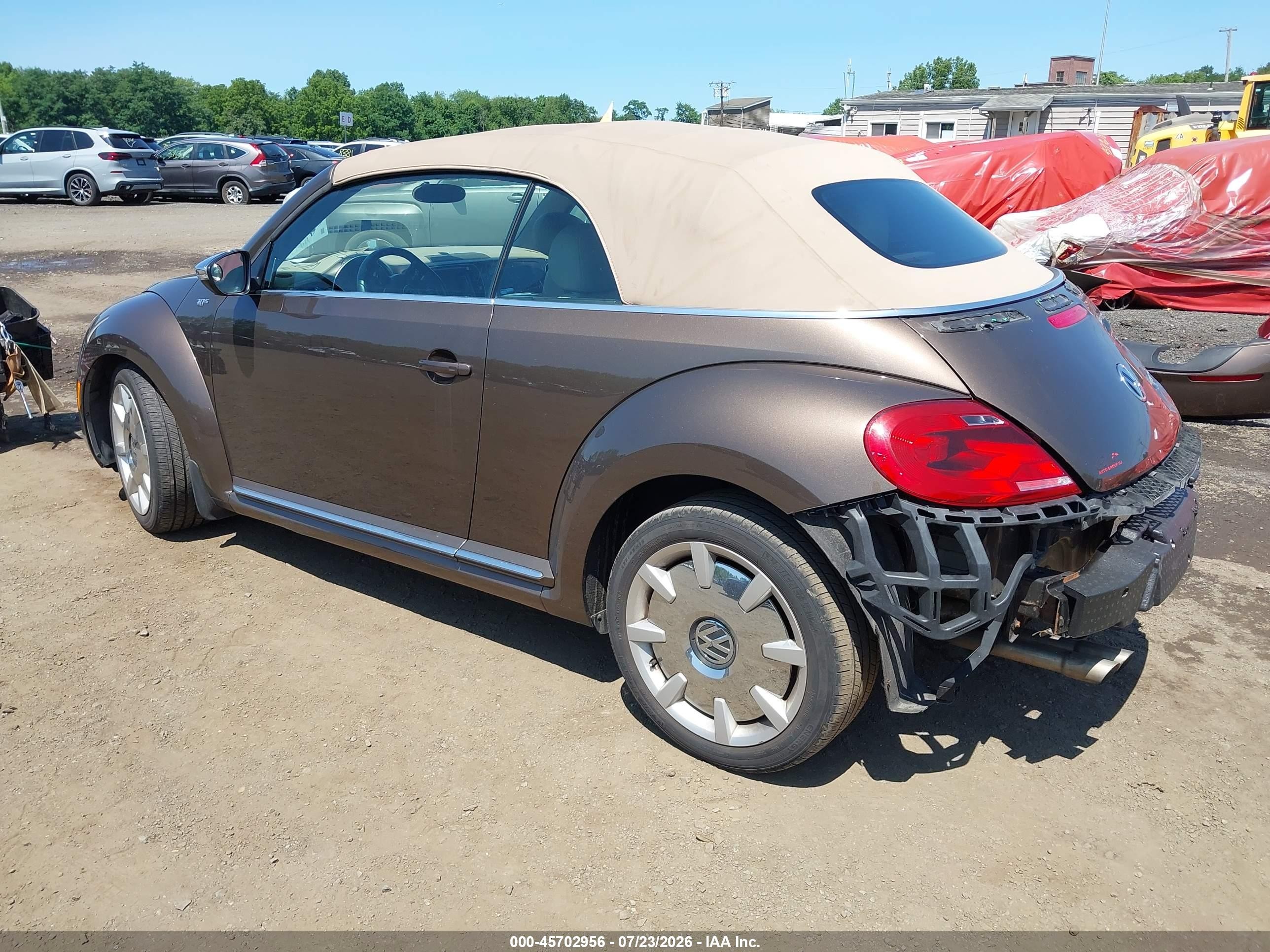 2013 Volkswagen Beetle 2.5l 70s Edition Brown vin: 3VW5P7AT7DM803374