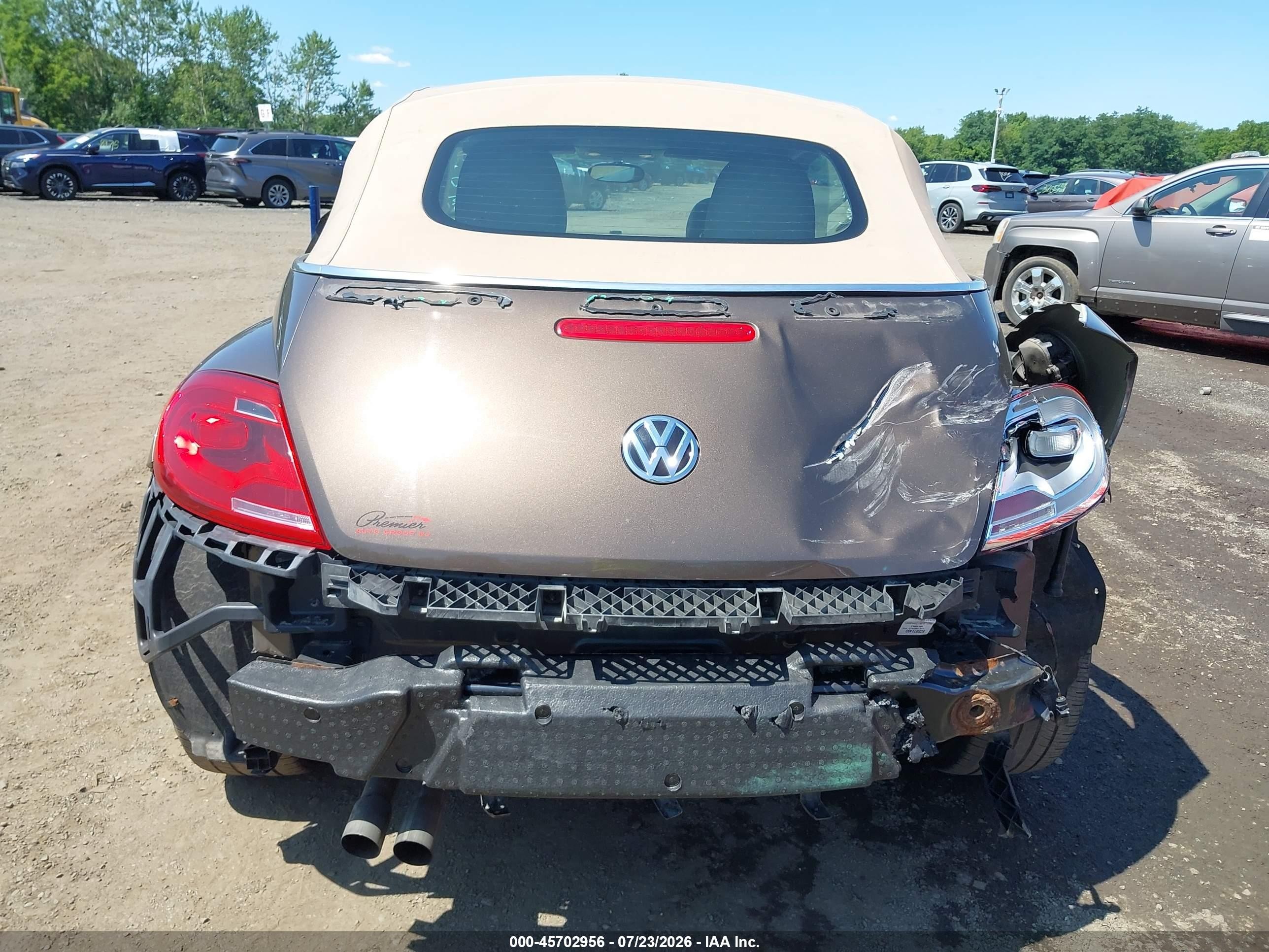 2013 Volkswagen Beetle 2.5l 70s Edition Brown vin: 3VW5P7AT7DM803374
