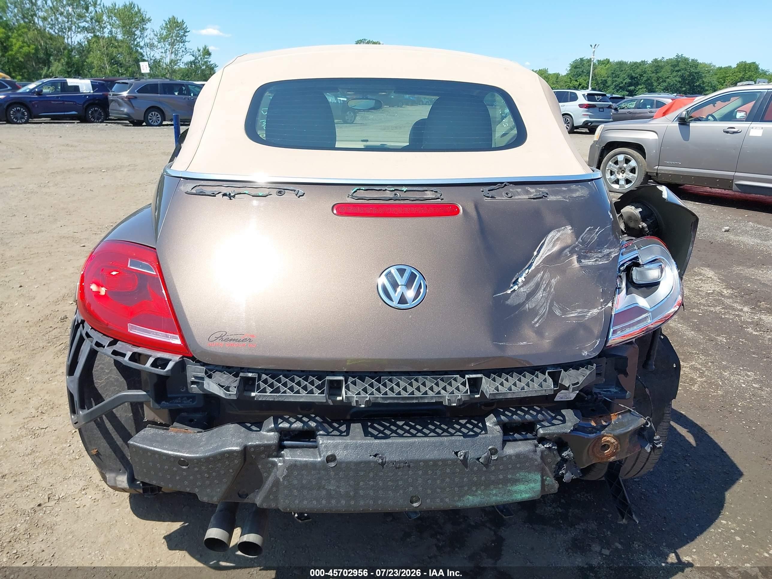 2013 Volkswagen Beetle 2.5l 70s Edition Brown vin: 3VW5P7AT7DM803374