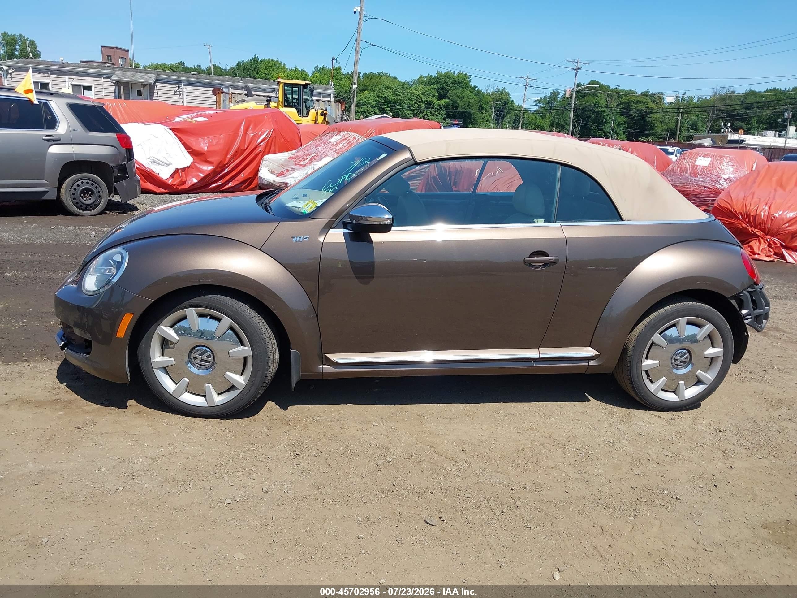 2013 Volkswagen Beetle 2.5l 70s Edition Brown vin: 3VW5P7AT7DM803374