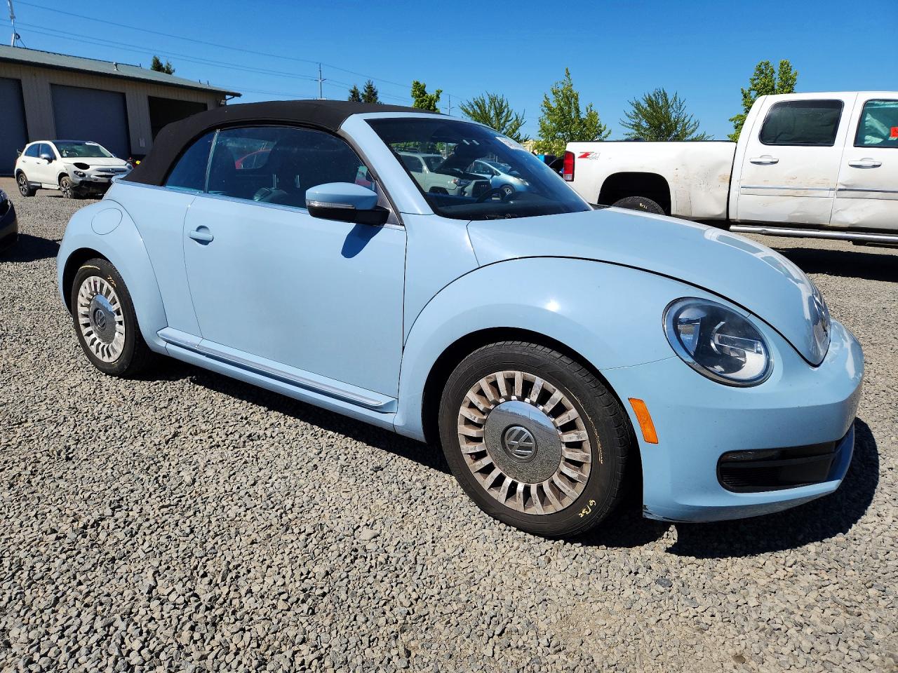 2013 Volkswagen Beetle Teal vin: 3VW5P7AT7DM817985