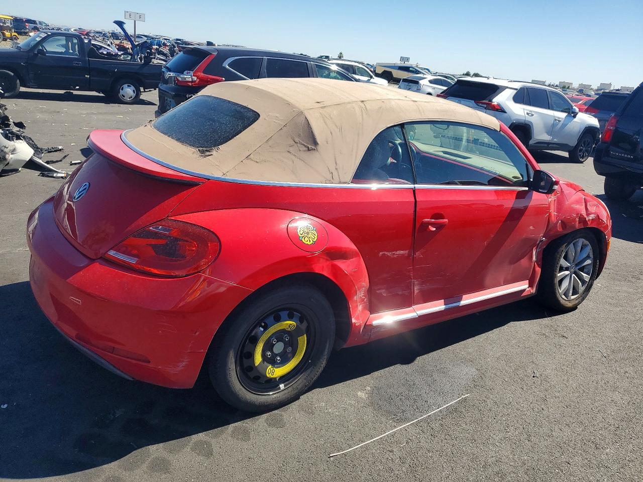 2013 Volkswagen Beetle Red vin: 3VW5P7AT8DM800368