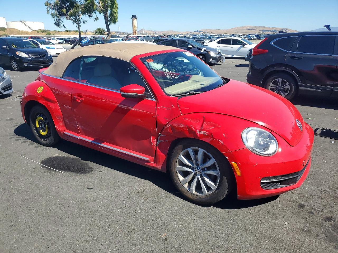 2013 Volkswagen Beetle Red vin: 3VW5P7AT8DM800368
