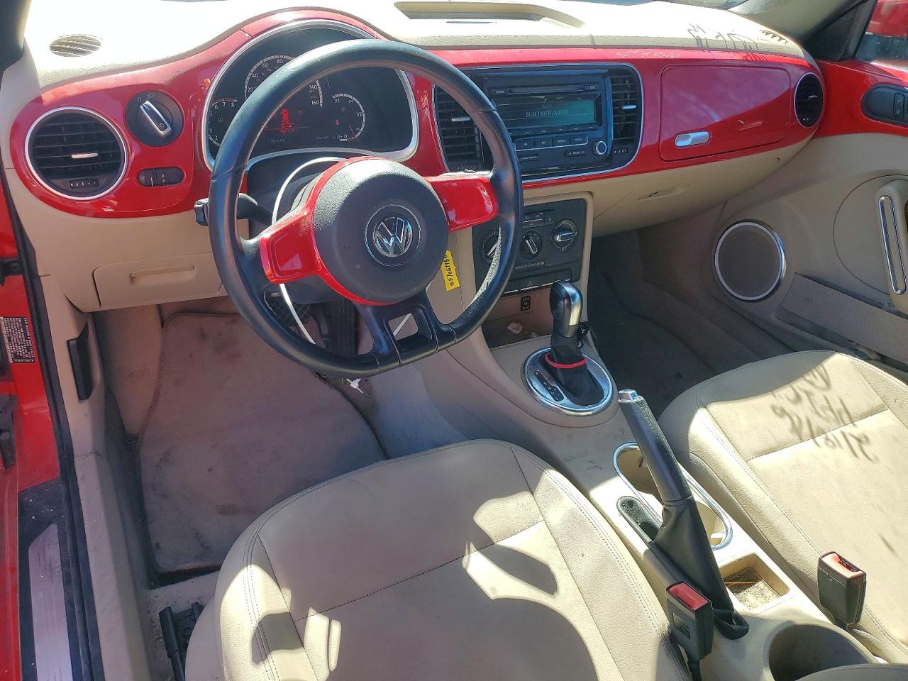 2013 Volkswagen Beetle Red vin: 3VW5P7AT8DM800368