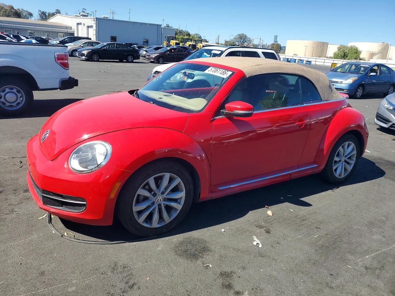2013 Volkswagen Beetle Красный vin: 3VW5P7AT8DM800368