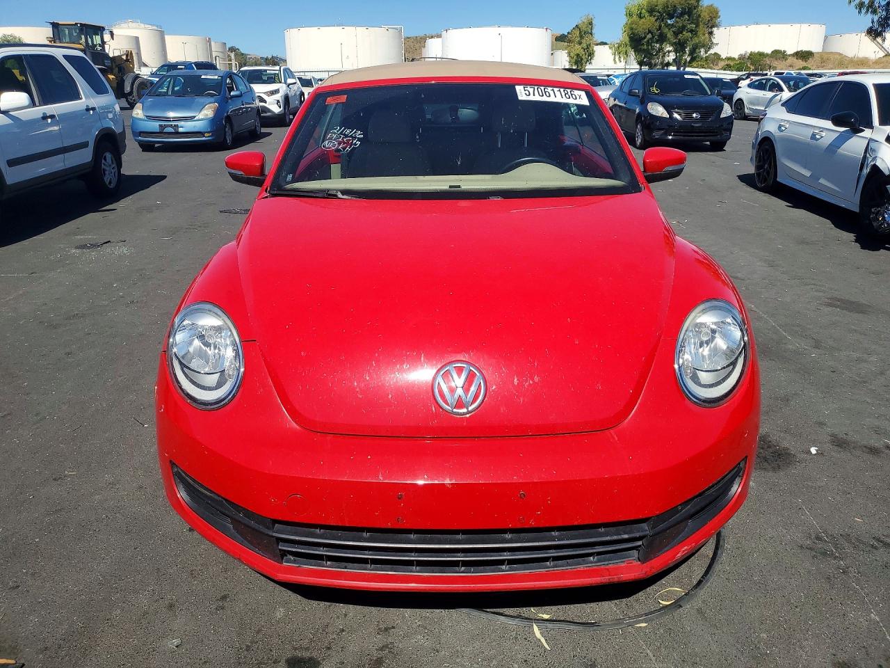 2013 Volkswagen Beetle Red vin: 3VW5P7AT8DM800368