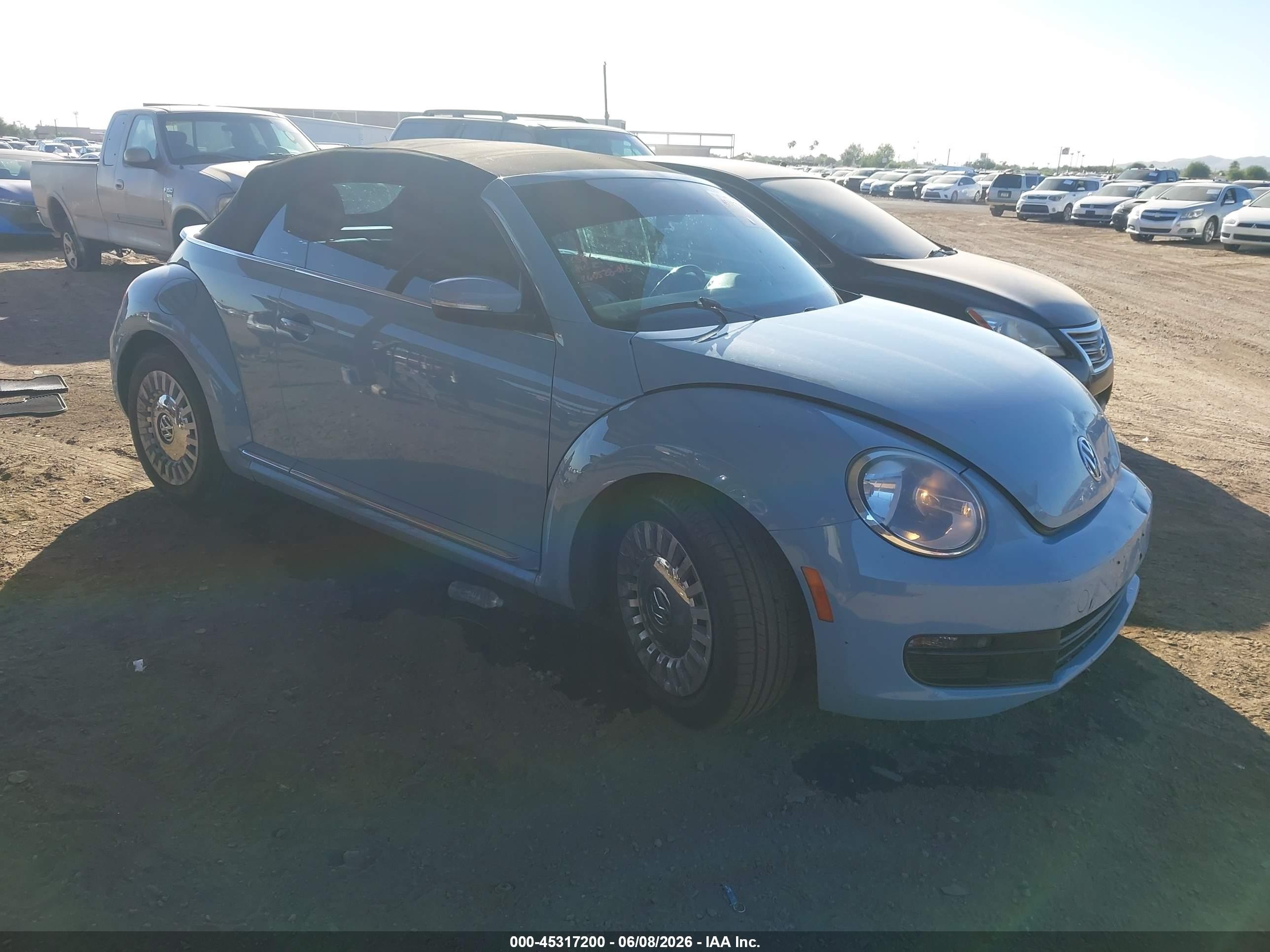 2013 Volkswagen Beetle 2.5l Blue vin: 3VW5P7AT8DM812536