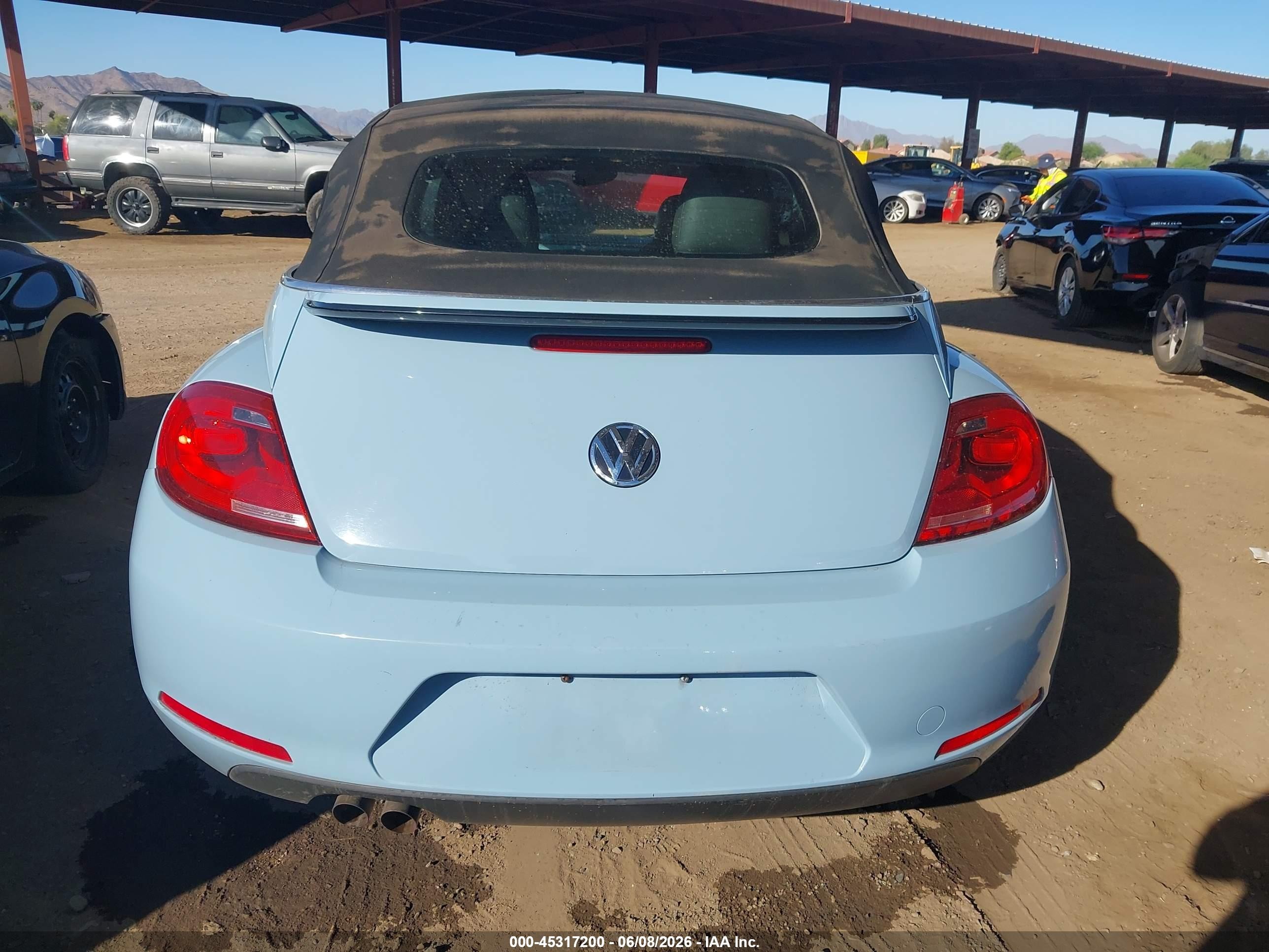 2013 Volkswagen Beetle 2.5l Blue vin: 3VW5P7AT8DM812536