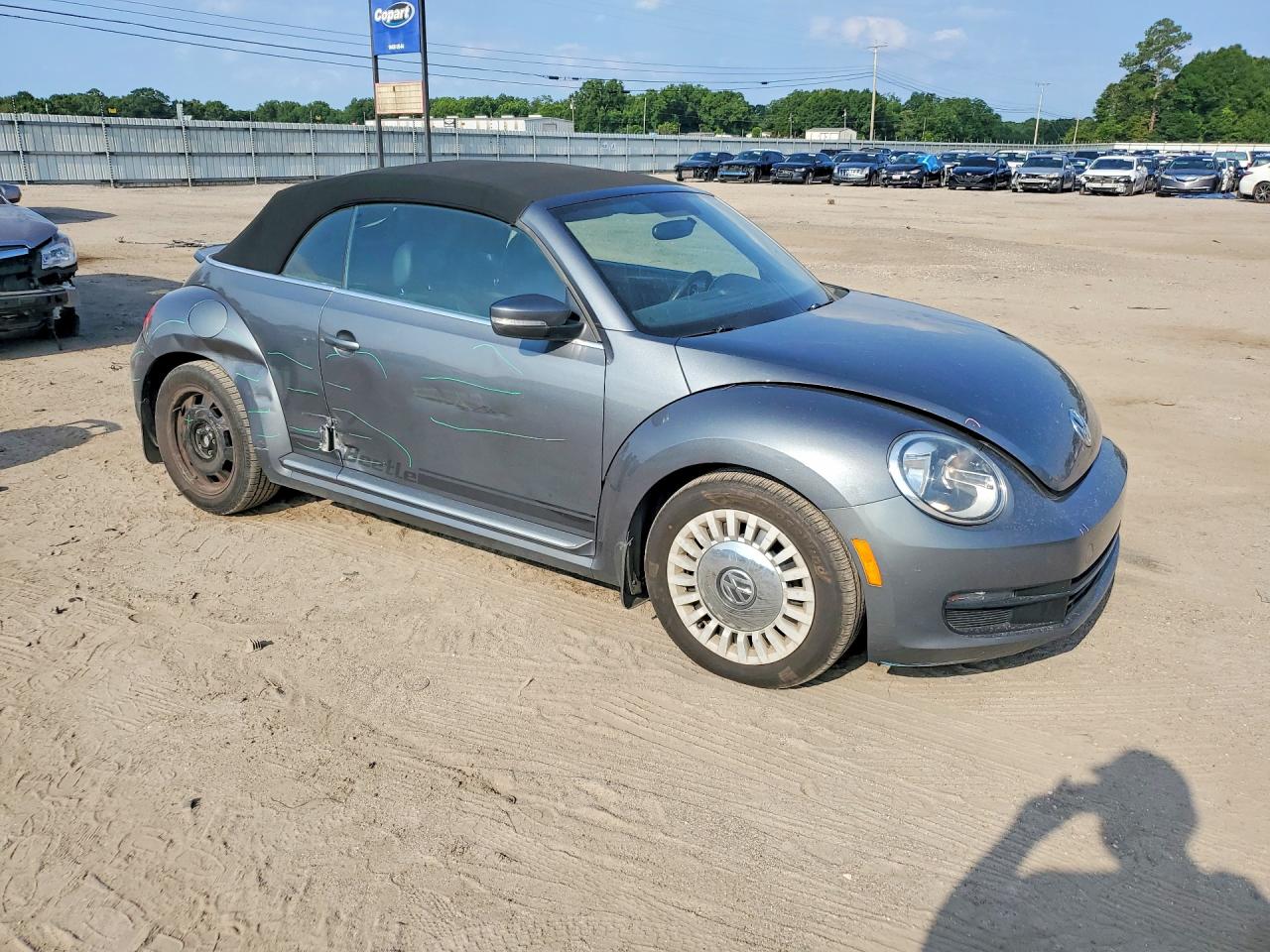 2013 Volkswagen Beetle Gray vin: 3VW5P7AT8DM817221