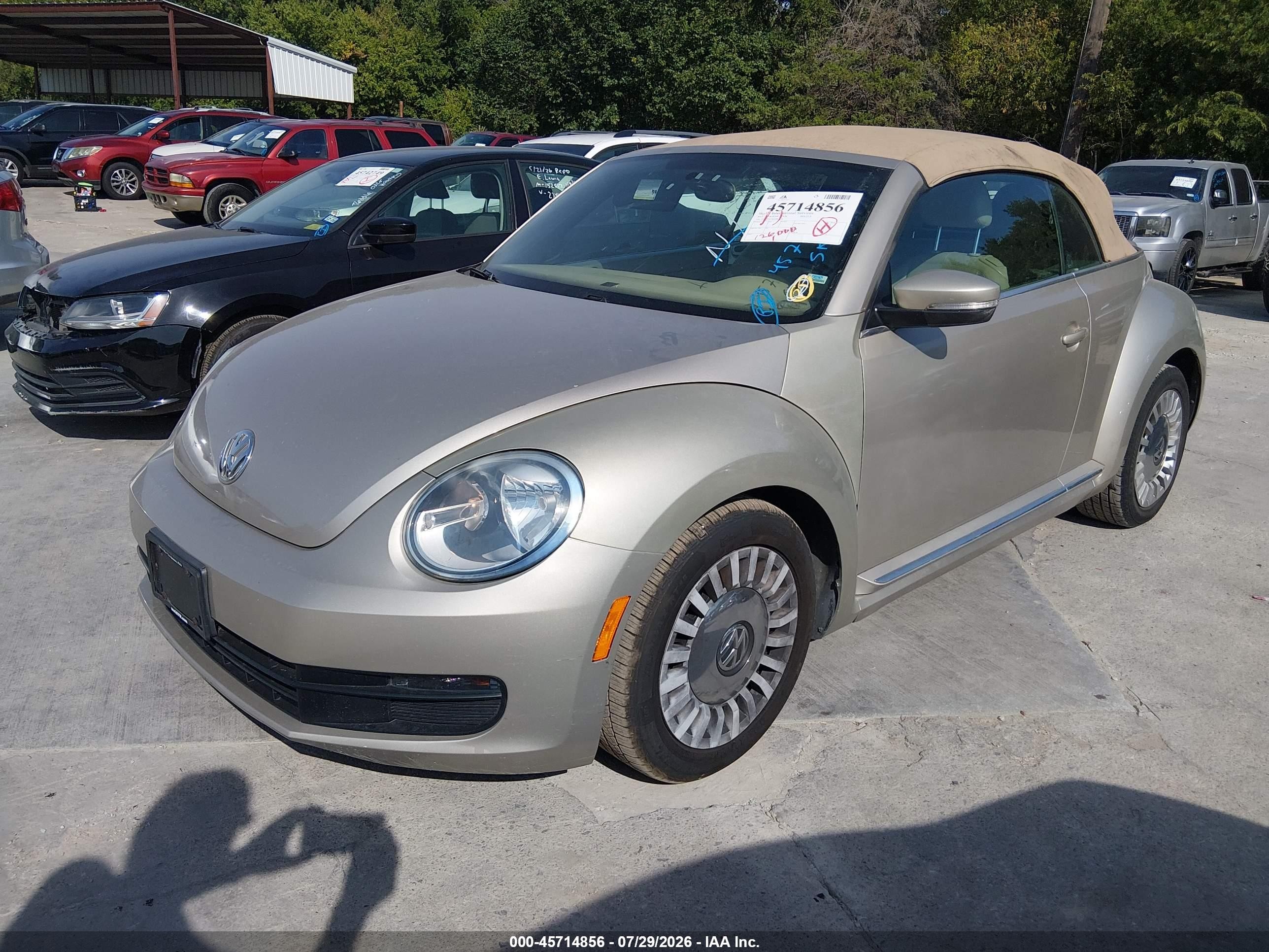 2013 Volkswagen Beetle 2.5l Желто-коричневый vin: 3VW5P7AT8DM817994