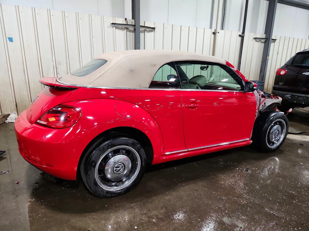 2013 Volkswagen Beetle Red vin: 3VW5P7AT9DM800847