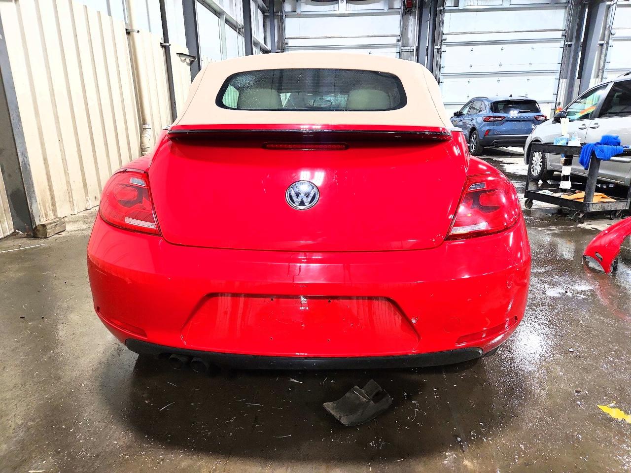 2013 Volkswagen Beetle Red vin: 3VW5P7AT9DM800847