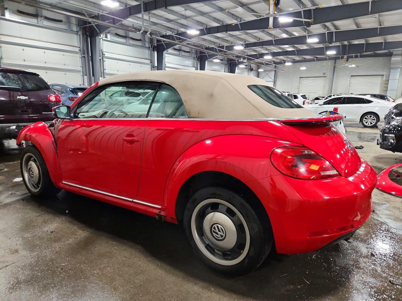 2013 Volkswagen Beetle Red vin: 3VW5P7AT9DM800847