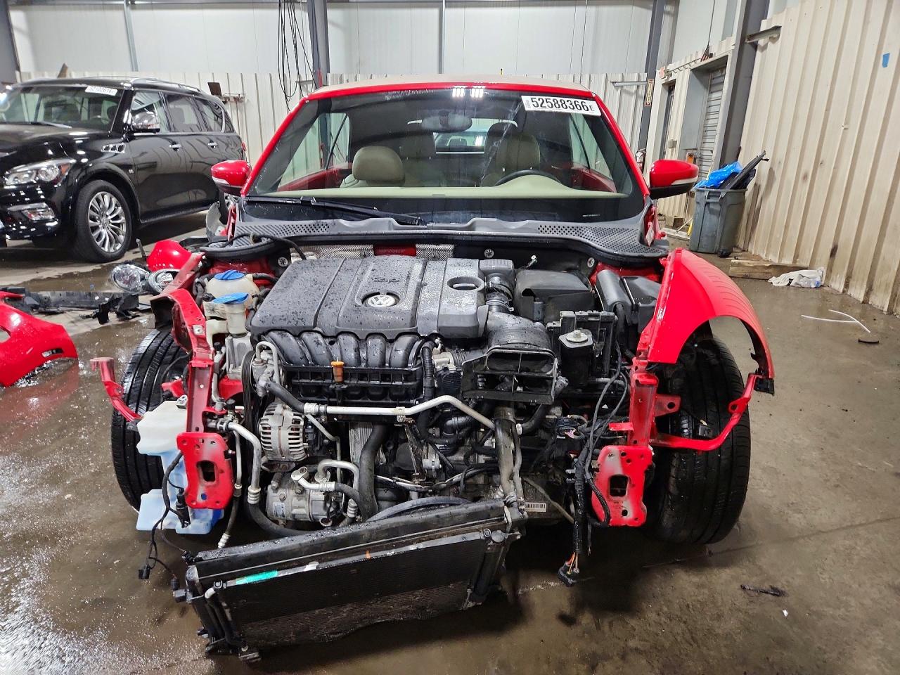 2013 Volkswagen Beetle Red vin: 3VW5P7AT9DM800847