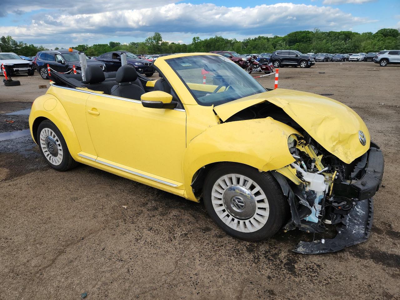 2013 Volkswagen Beetle Желтый vin: 3VW5P7AT9DM832598