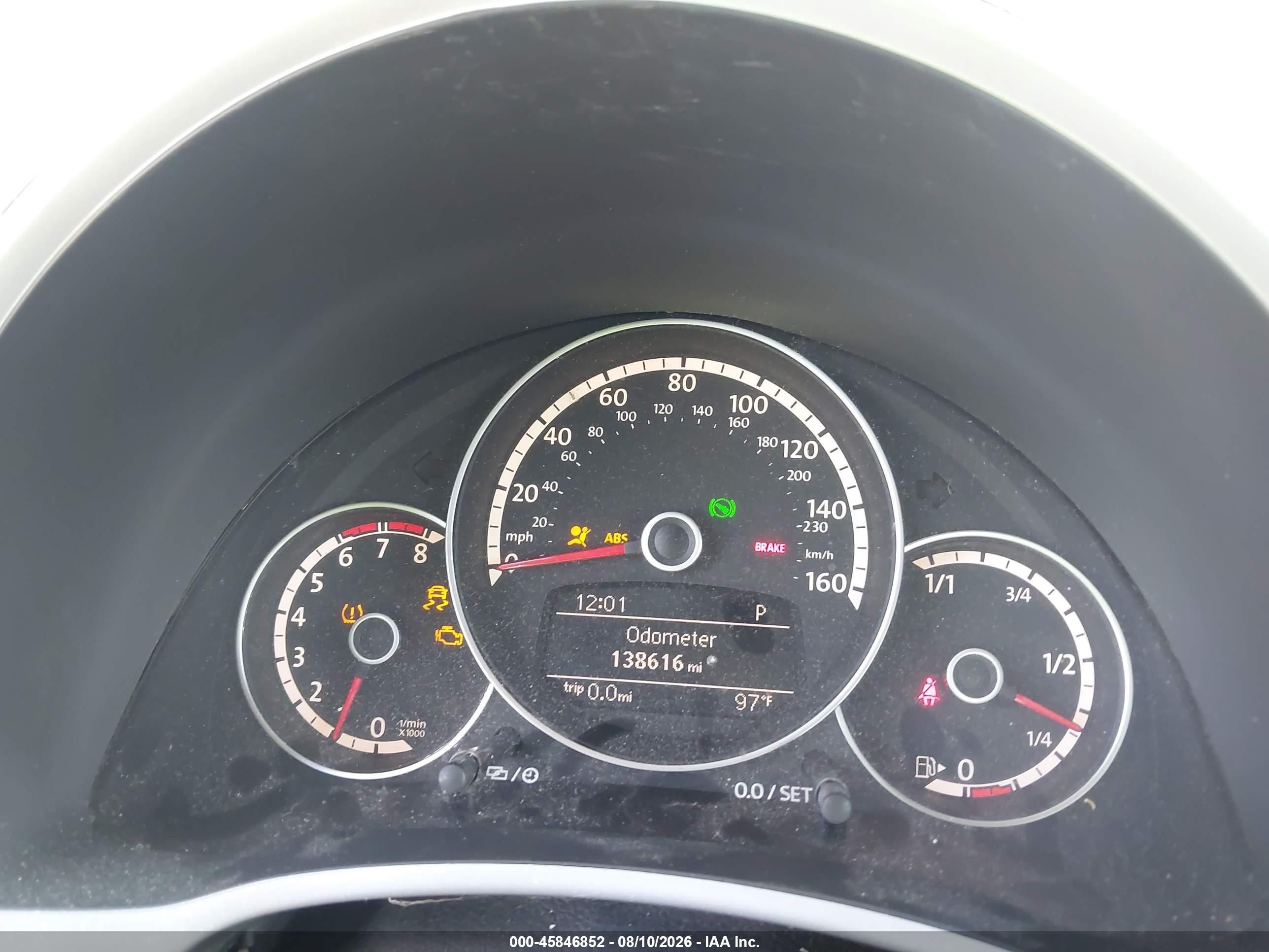 2014 Volkswagen Beetle 2.5l Black vin: 3VW5P7AT9EM803426