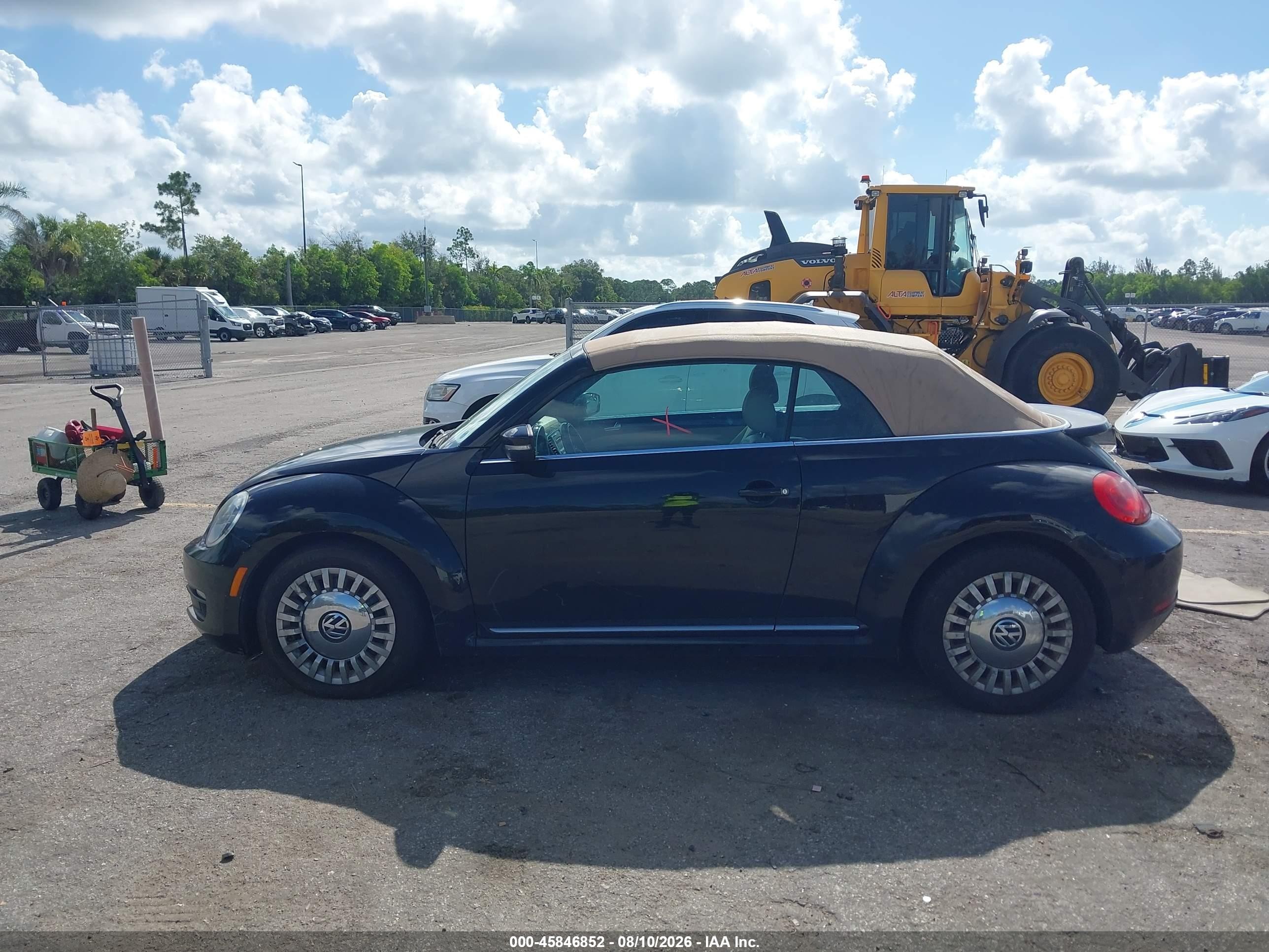 2014 Volkswagen Beetle 2.5l Black vin: 3VW5P7AT9EM803426