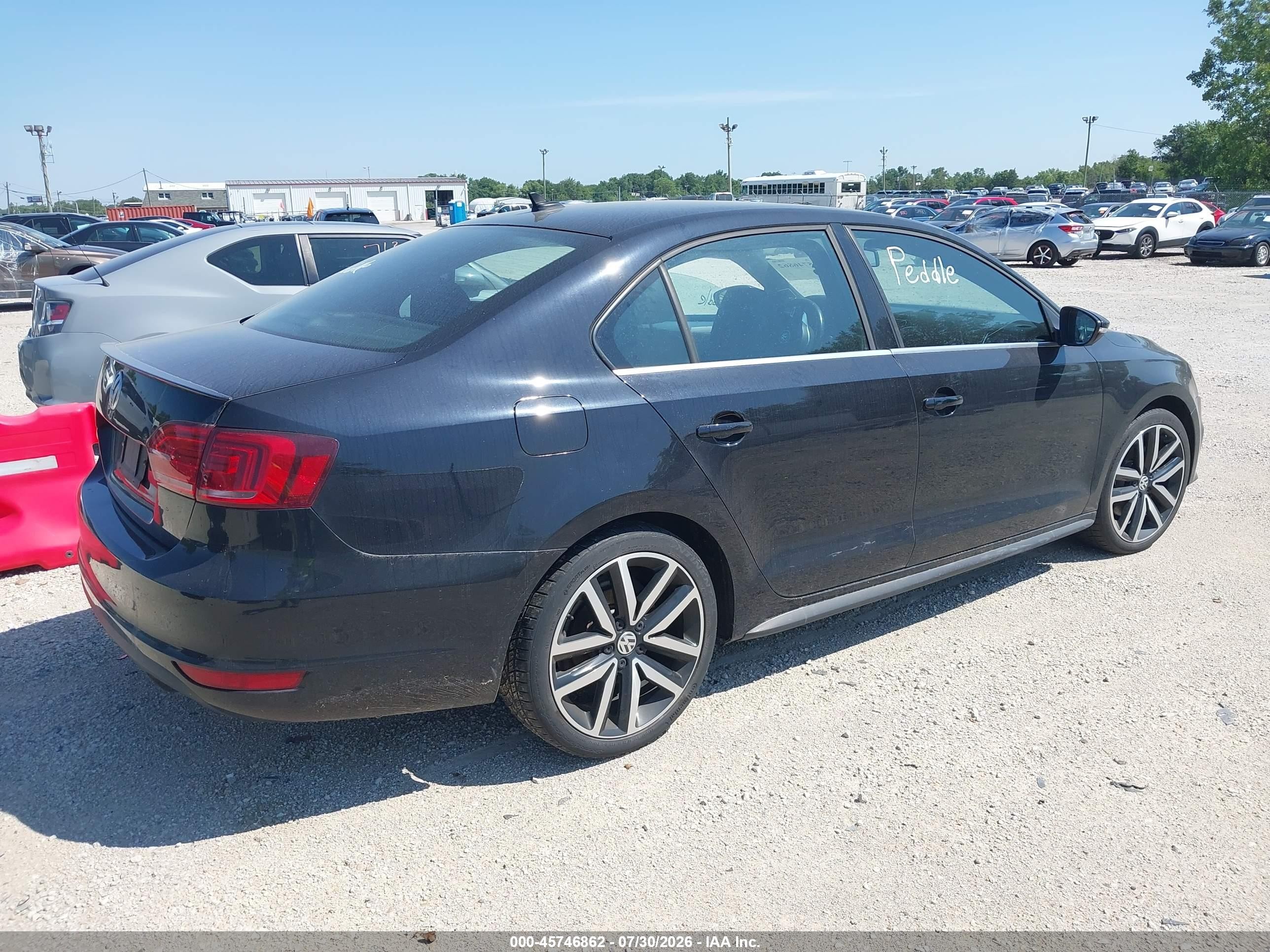 2014 Volkswagen Jetta Gli Autobahn W/nav Black vin: 3VW5S7AJ0EM397291