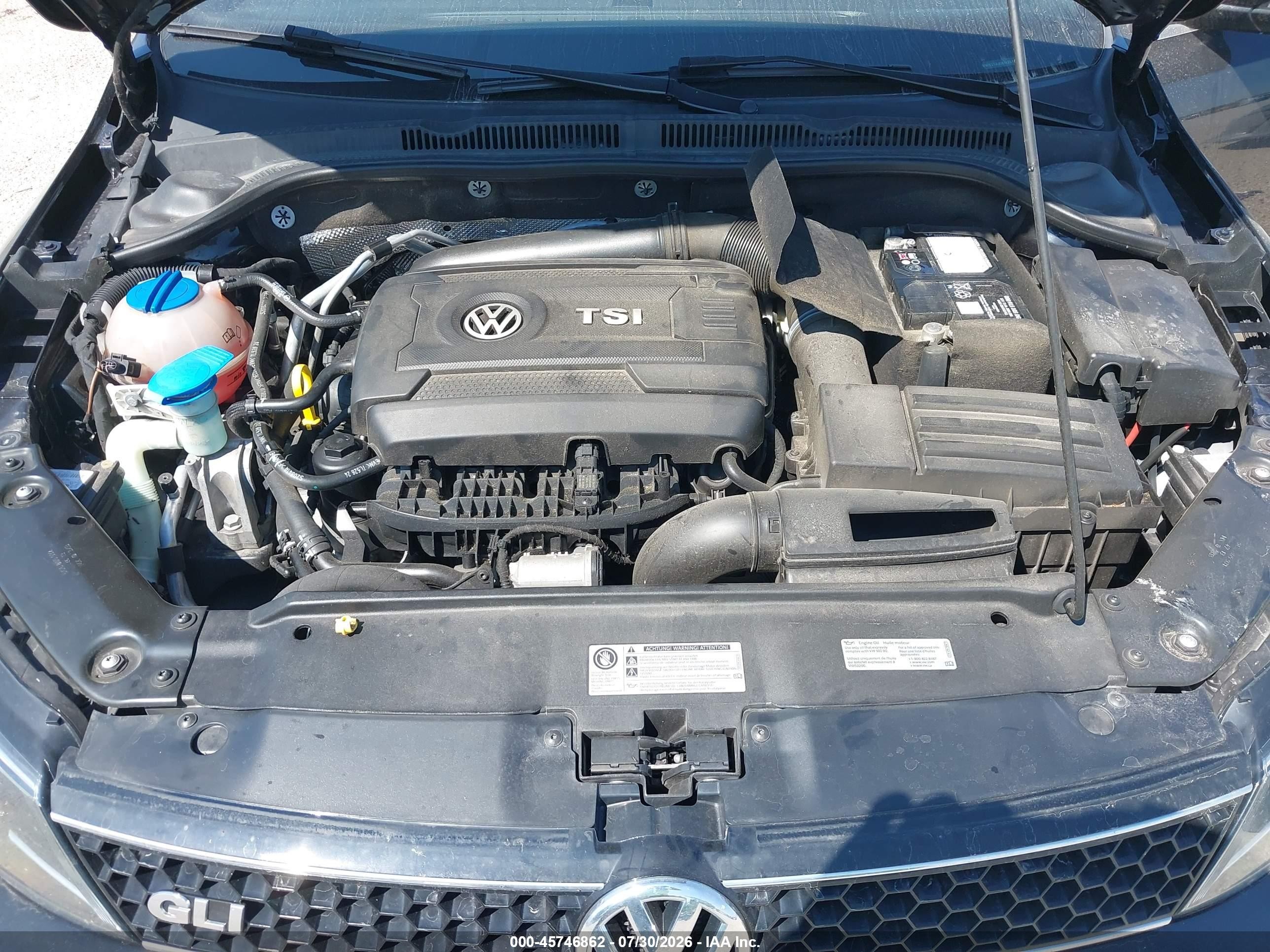 2014 Volkswagen Jetta Gli Autobahn W/nav Black vin: 3VW5S7AJ0EM397291